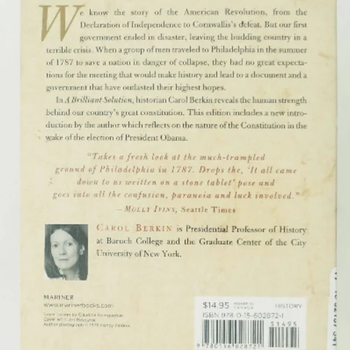 A Brilliant Solution af Carol Berkin (Bog)