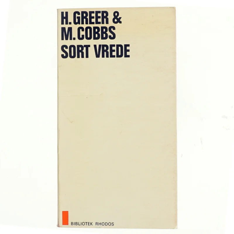 Sort vrede af H. Greer og M. Cobbs (bog)