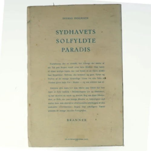 Sydhavets solfyldte paradis af Sverre Holmsen (bog)