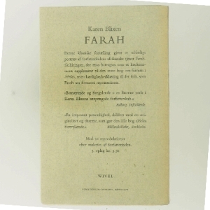 Karen Blixen og Marionetterne af Aage Henriksen (Bog)