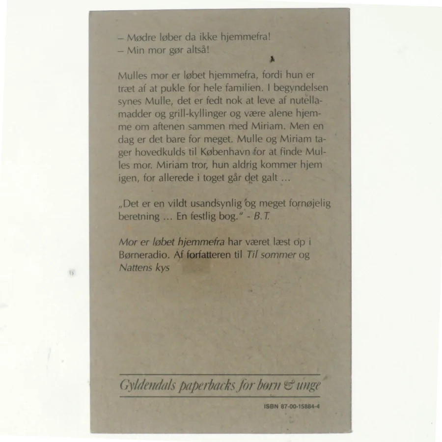 Mor er løbet hjemmefra af Hanne-Vibeke Holst (bog)