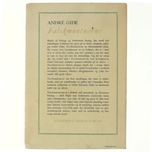 Falskmøntnerne af André Gide (bog)