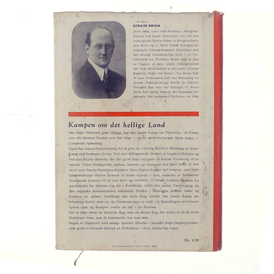 Kampen om det hellige land af Efraim Briem (bog)