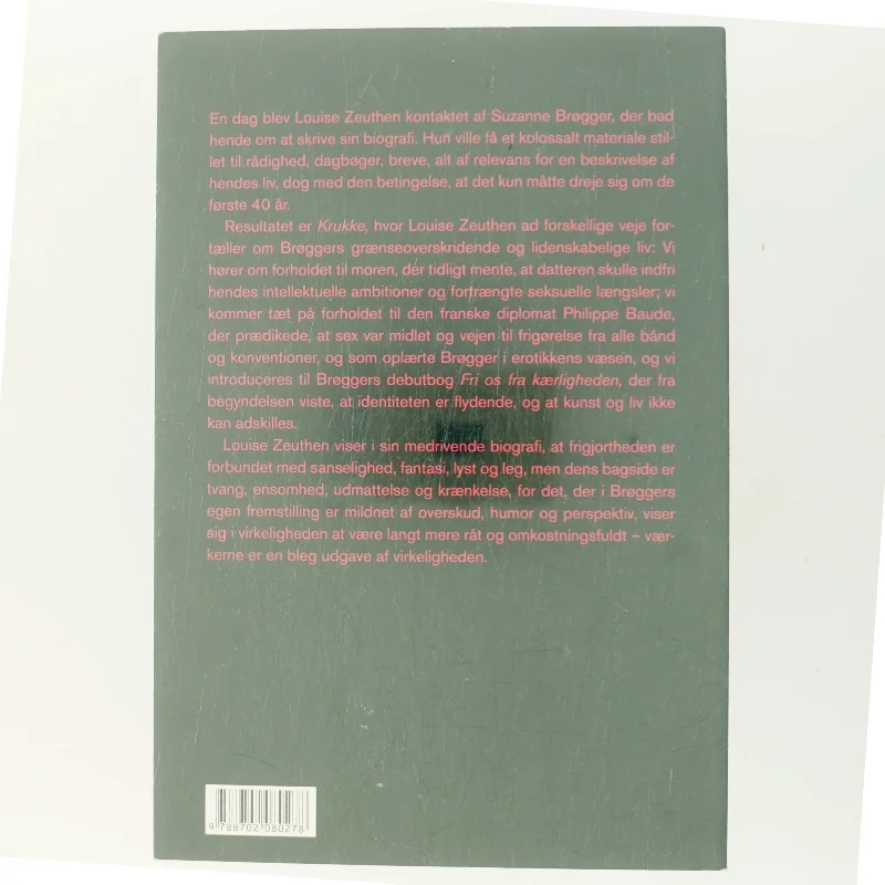 Krukke : en biografi om Suzanne Brøgger af Louise Zeuthen (Bog)