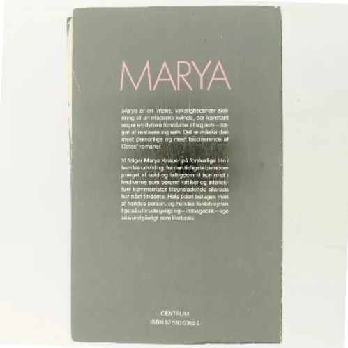 Marya af Joyce Carol Oates (Bog)