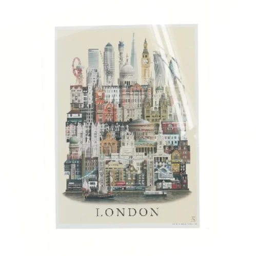 Plakat med London motiv fra Martin Sshwartz (str. 30x42 cm)