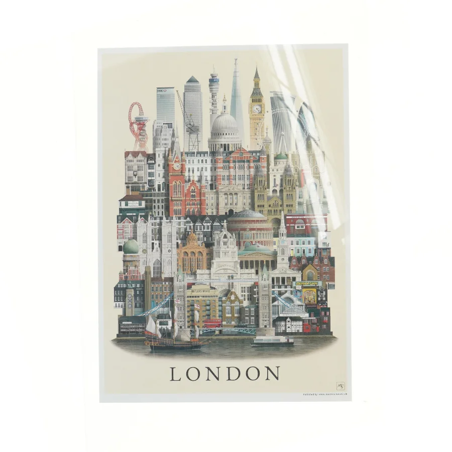 Plakat med London motiv fra Martin Sshwartz (str. 30x42 cm)