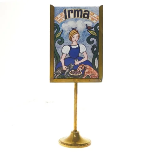 Irma bordskilt (str. 40x10x15 cm)