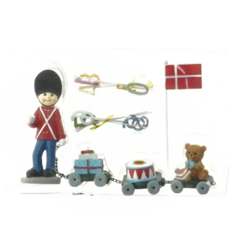 Fødselsdagstog med tal og flag fra Coop (str. 14 cm)