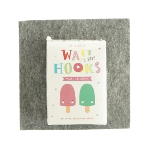 Vægkrog formet som ispinde (2 styks)