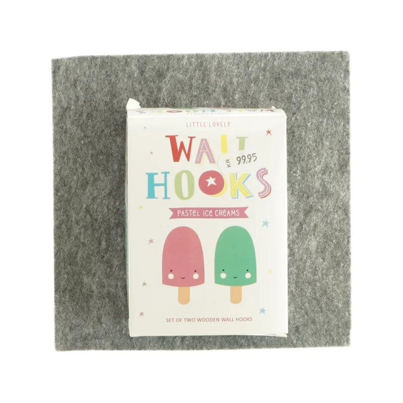 Vægkrog formet som ispinde (2 styks)