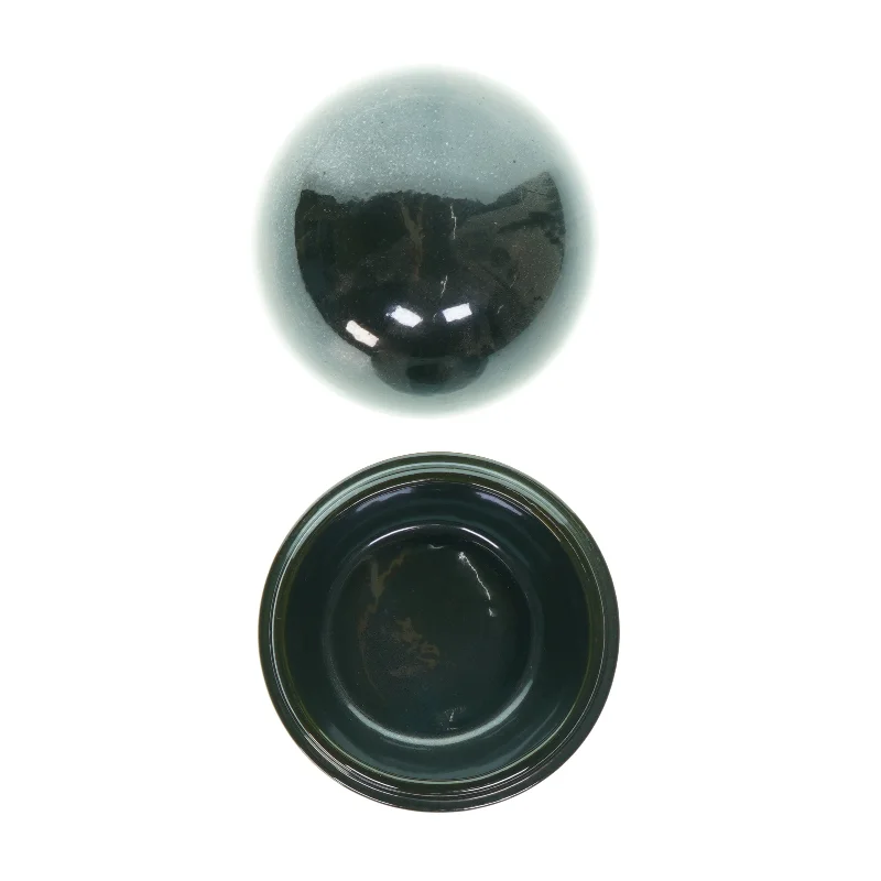 Cirkulær krukke med låg (str. Ø: 11)