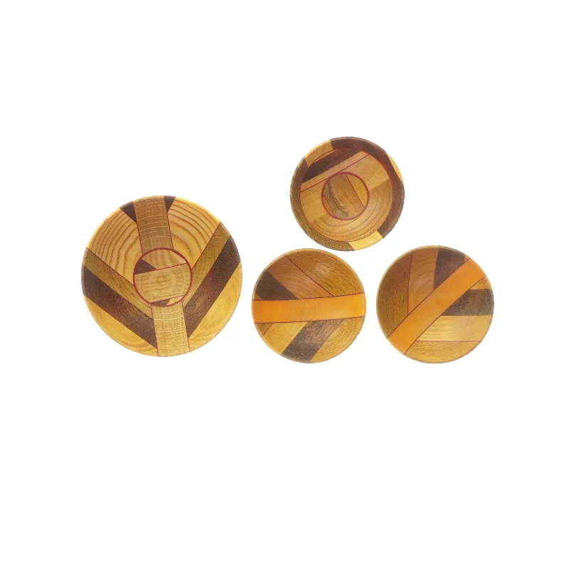 Små træskåle (str. Ø: 10 og 7 cm)