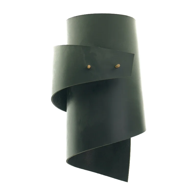 Lampeskærm i sort læder