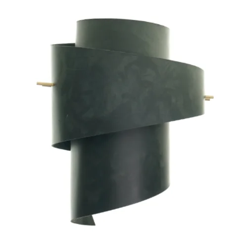 Lampeskærm i sort læder