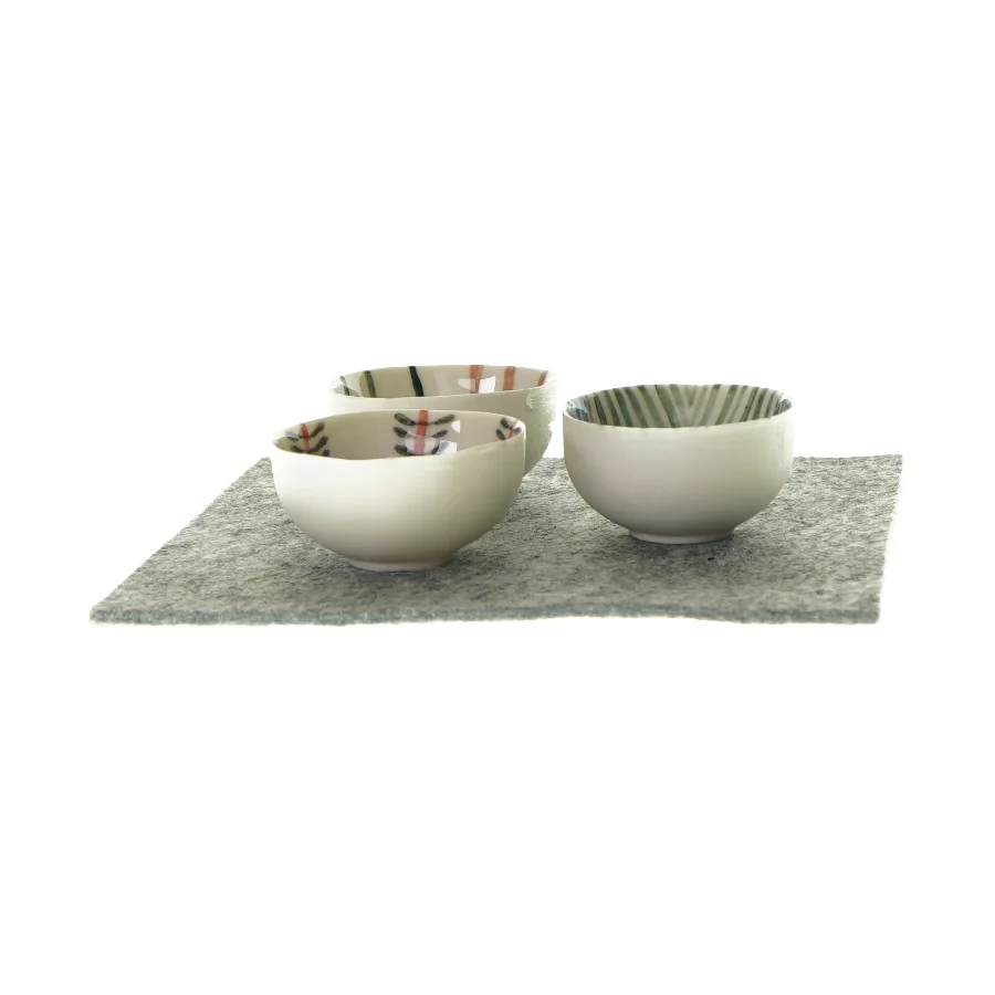 Skåle (3 styks) forskellige farver