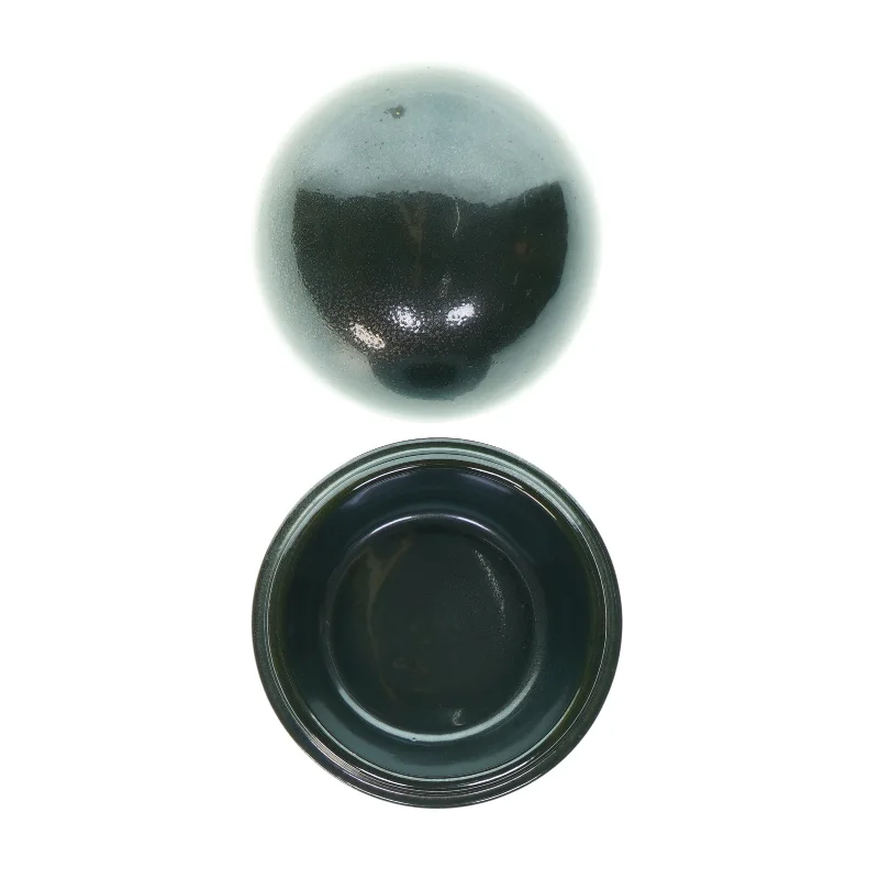 Cirkulær krukke med låg  (str. Ø: elve)