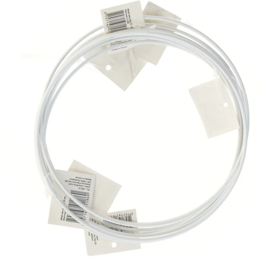 10 stk hvide  metalringe (str. Ø 15 cm)