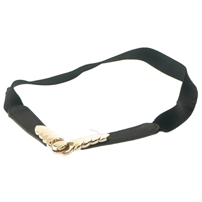 Elastisk bælte med metalspænde (str. 68 cm)