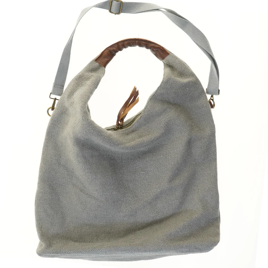 Stor vintage skuldertaske (str. 65x50 cm)