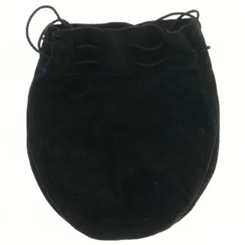 Sort taske med snørelukning (str. 26x23 cm)