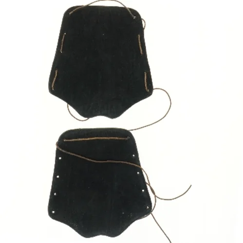 Drage skulderbeskyttere i læder (str. 33x31 cm)