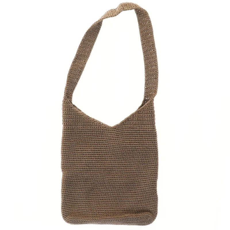 Strikket skuldertaske fra Thesak (str. 40x30 cm)