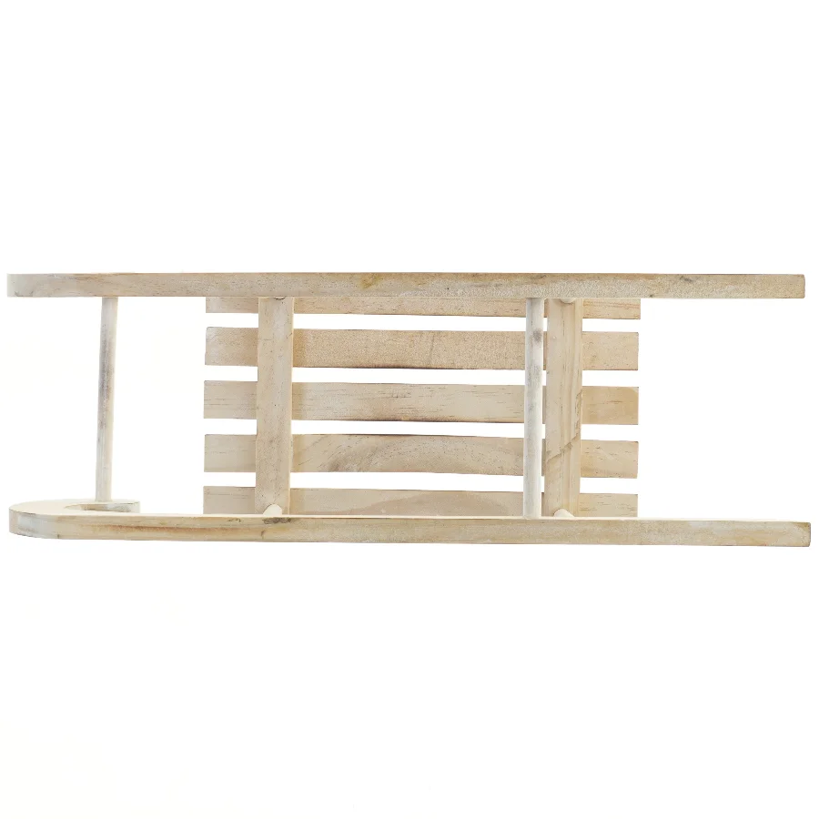 Træslæde til juledekoration (str. 55x18 cm)