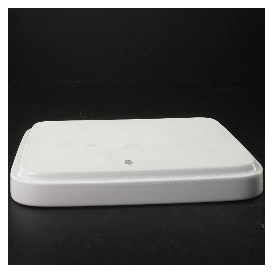 Rektangulær porcelæns skål (str. 24x18x2 cm)