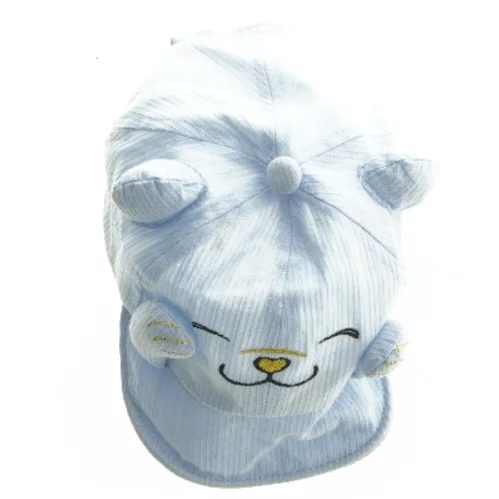 Børnehat med bjørneansigt (str. Ø 17 cm)