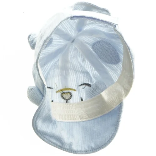 Børnehat med bjørneansigt (str. Ø 17 cm)