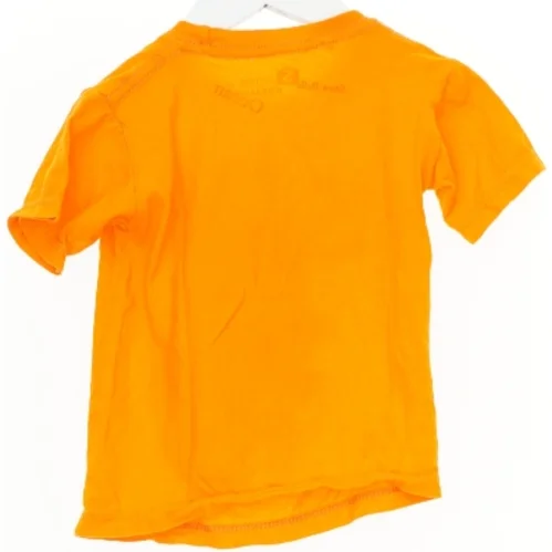 Orange T-shirt med Hulk-print (str. S)