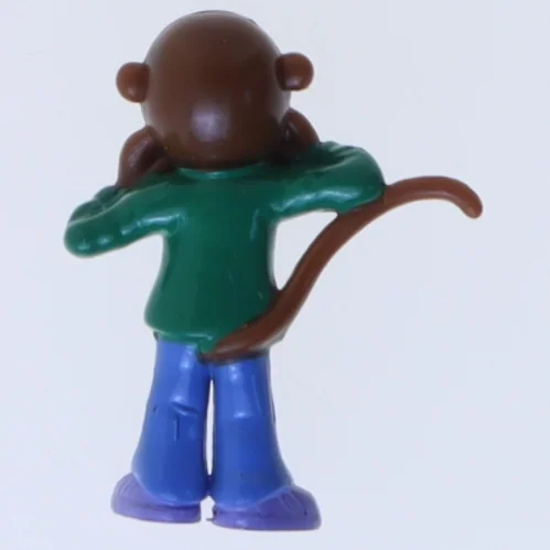 Figur af abe med harmonika (str. 4,5 cm)