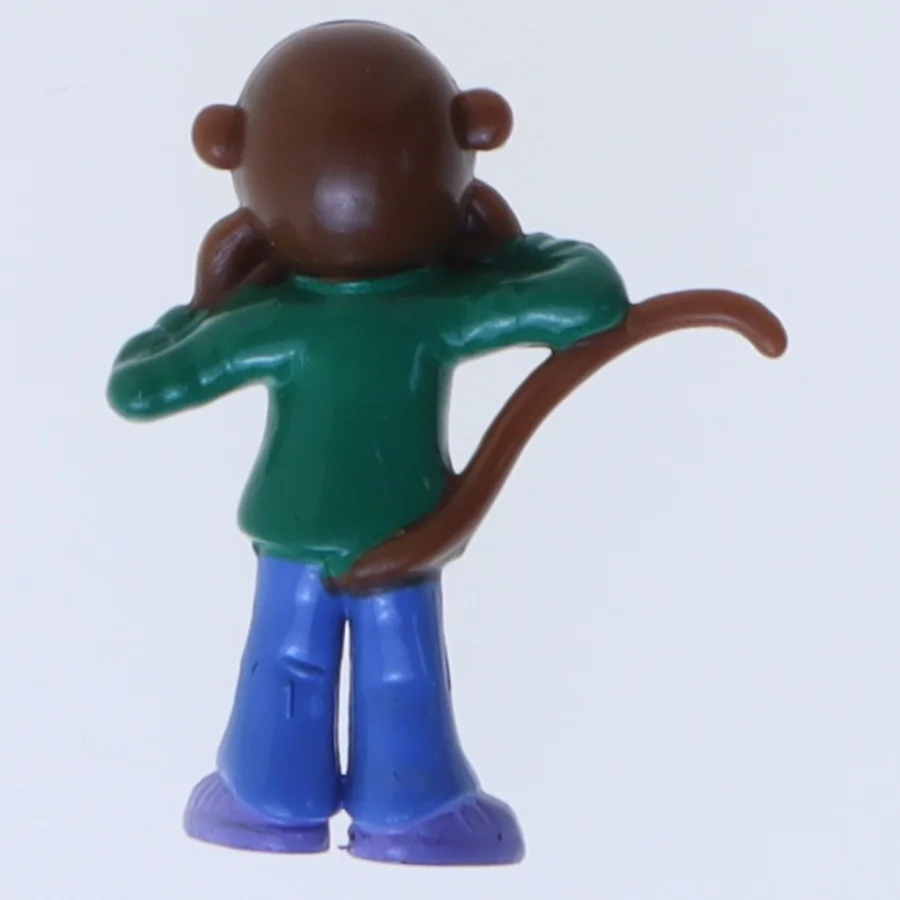 Figur af abe med harmonika (str. 4,5 cm)