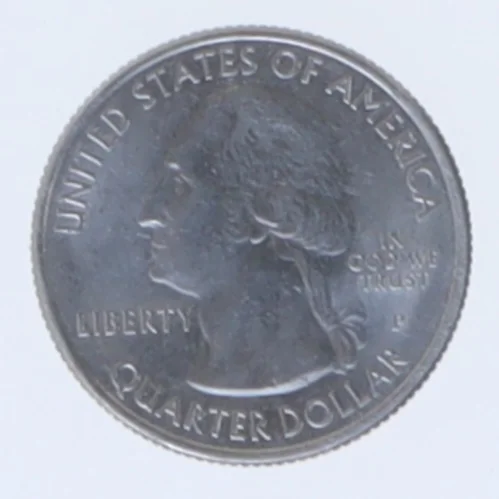 Amerikansk kvarter dollar mønt (str. Ø 2,5 cm)