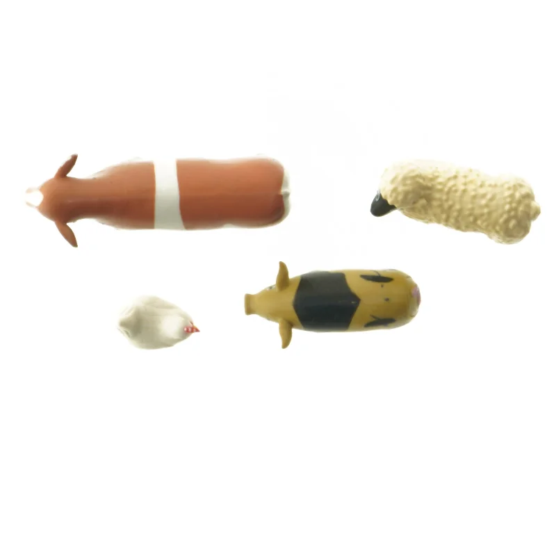 Sæt af bondegårdsdyr figurer (str. 12,5 cm)