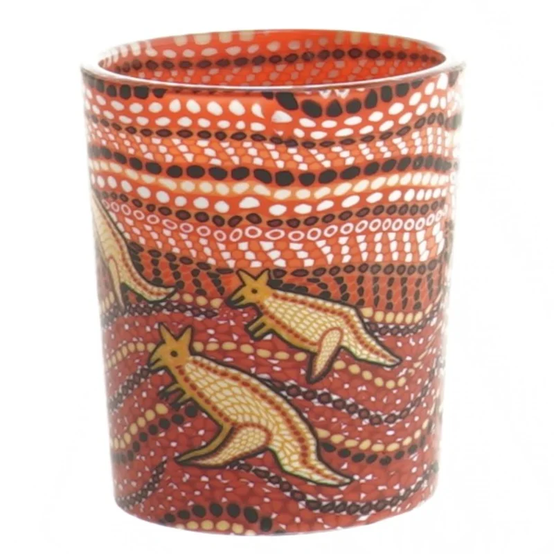 Lysestage med kænguru motiv (str. Ø 5,5 cm længde 7 cm)