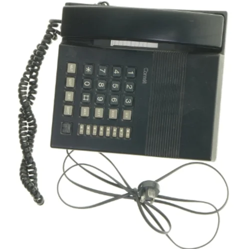 Sort fastnettelefon fra Comet (str. 22x20 cm)