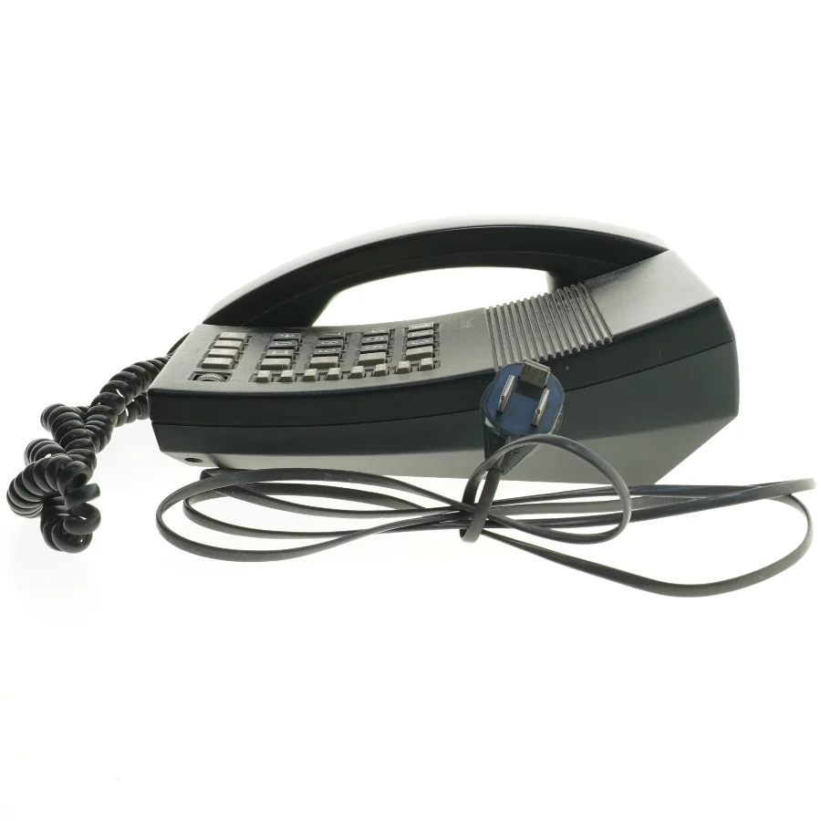 Sort fastnettelefon fra Comet (str. 22x20 cm)