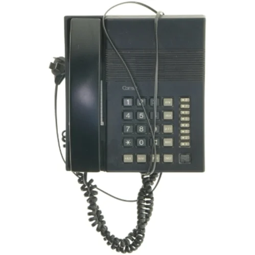 Sort fastnettelefon fra Comet (str. 22x20 cm)