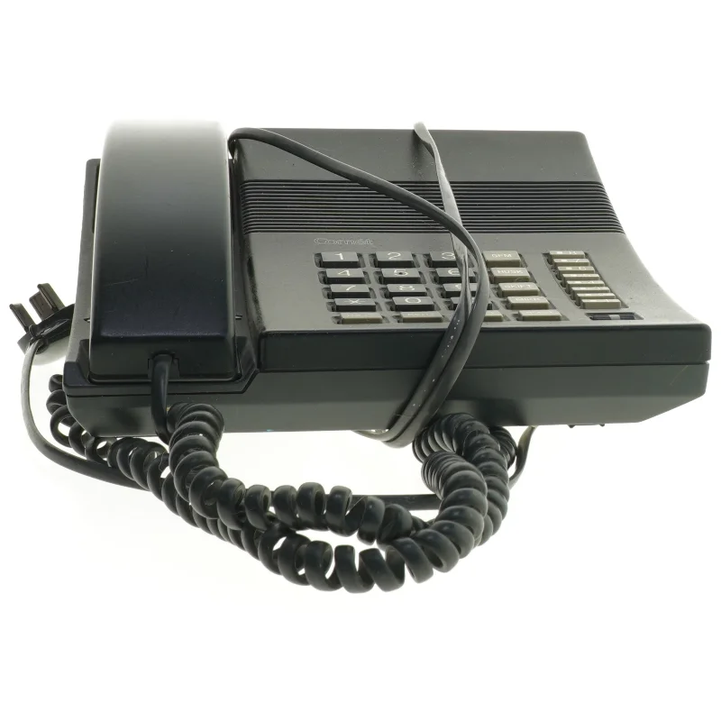 Sort fastnettelefon fra Comet (str. 22x20 cm)