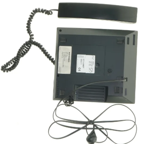 Sort fastnettelefon fra Comet (str. 22x20 cm)