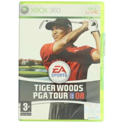 Tiger Woods PGA Tour 08 Xbox 360 spil fra EA Sports (str. Standard Xbox 360 spilsæt størrelse)