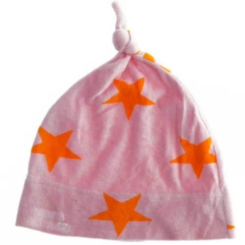 Babyhue med stjernemønster fra Liten (str. Ø 23 cm)