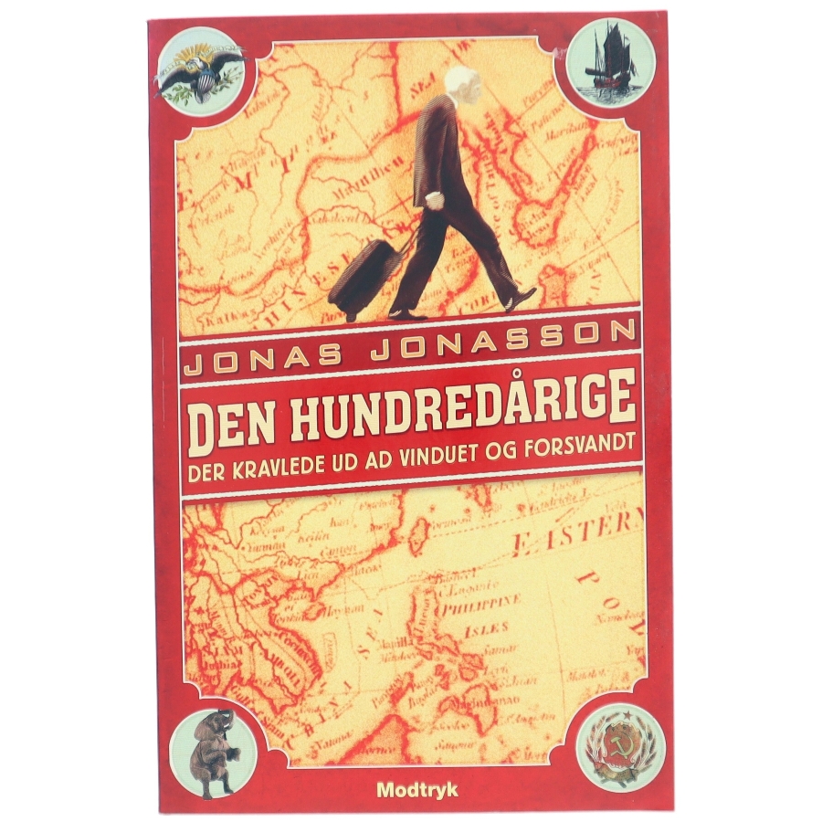 Den hundredårige der kravlede ud af vinduet og forsvandt af Jonas Jonasson (Bog)