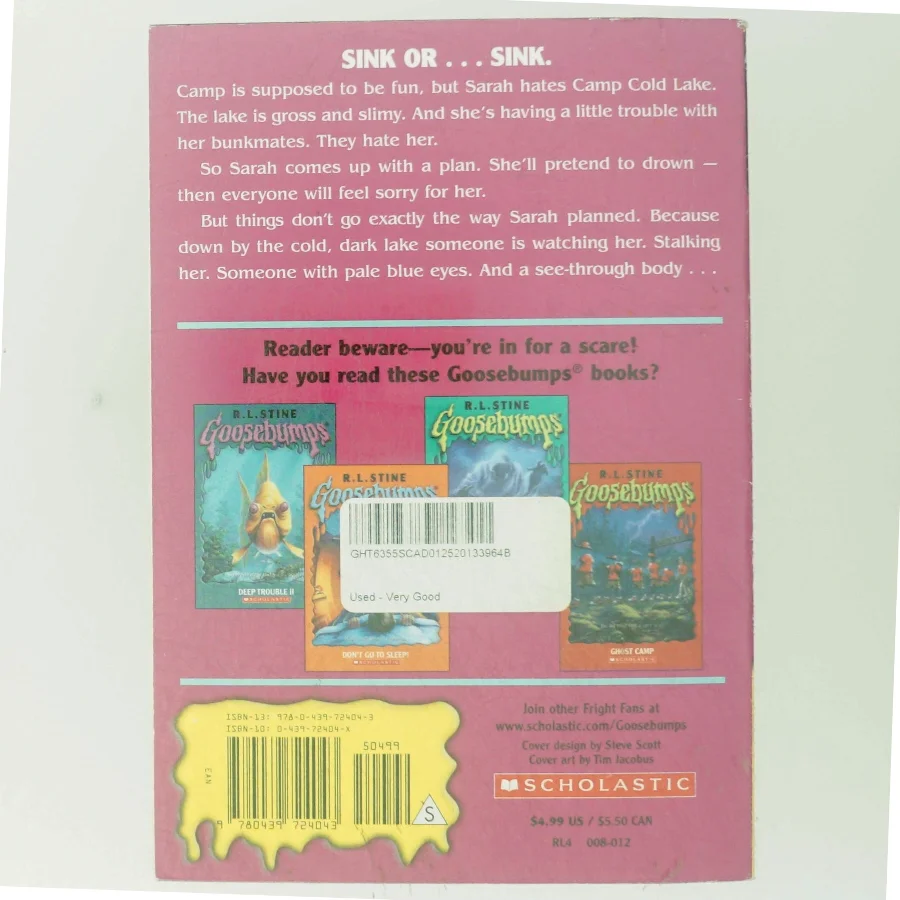 The curse of camp cold lake af R. L. Stine (Bog)