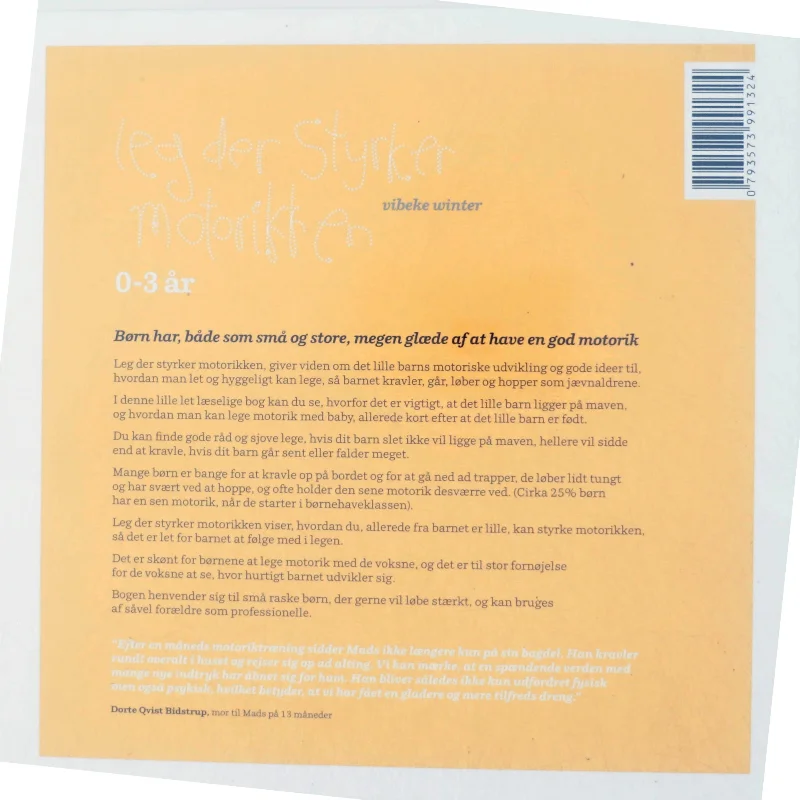 Bog om motorisk udvikling for småbørn