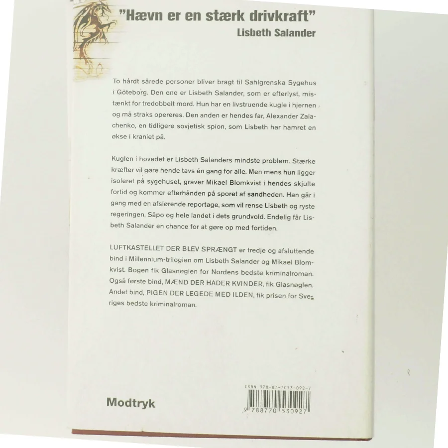 Luftkastelletderblevsprngt Stir up a Hornets' Nest of Girl. Shi Dige Larsen. the Danish Original. Hardcover](chinese Edition) (Bog)