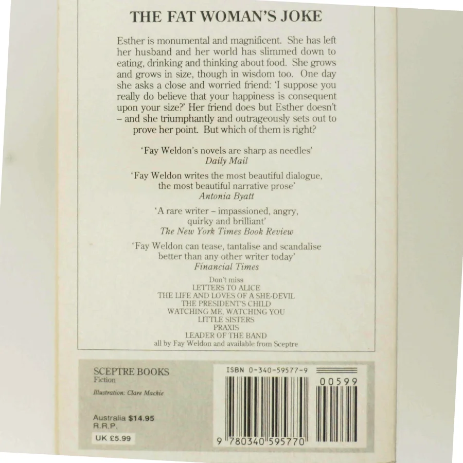 The fat woman's joke af Fay Weldon (Bog)