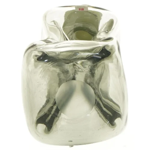 Glaskaraffel (klukflaske) med prop fra Holmegaard (str. 27 cm)